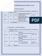 INTERNAL EXAM PATTERN FOR (Academic Year - 2020-21) - 2 Term