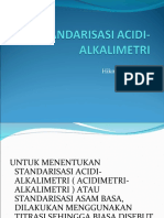 Stnadarisasi Acidi-Alkalimetri