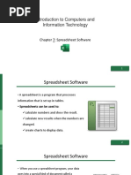 Introduction To Computers and Information Technology: Chapter 7: Spreadsheet Software