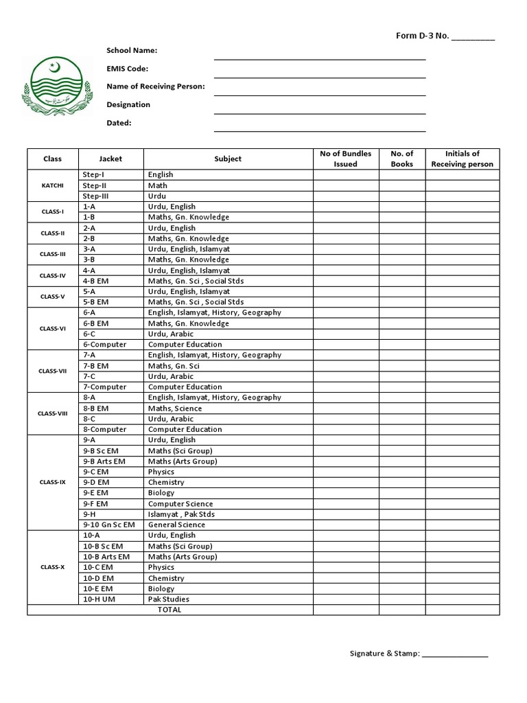 Free Books Receiving Form D 3 New | PDF | Science And Technology | Science