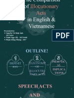 Illocutionary Acts and Comparison English-Vietnamese