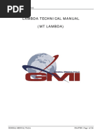 Lambda Technical Manual (MT Lambda)