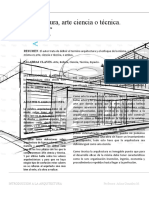 Arquitectura, Arte Ciencia o Técnica.