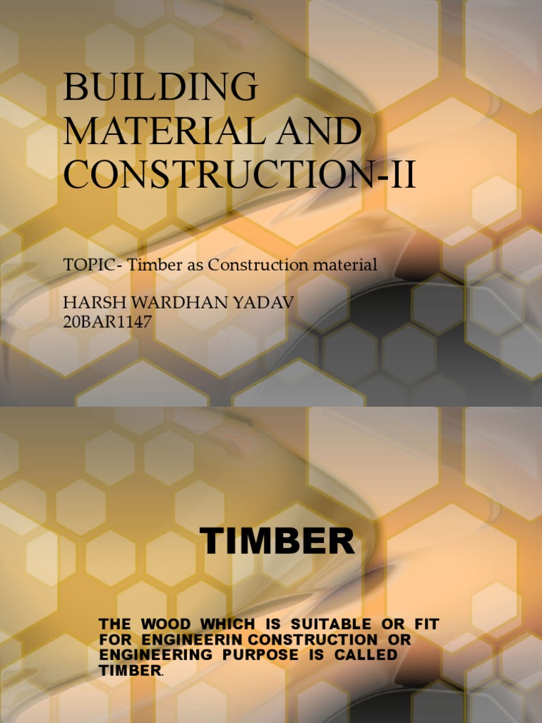 Building Material and Construction-Ii Timber | PDF | Home & Garden