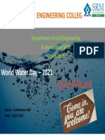 SRM TRP College Civil Dept Quiz on World Water Day
