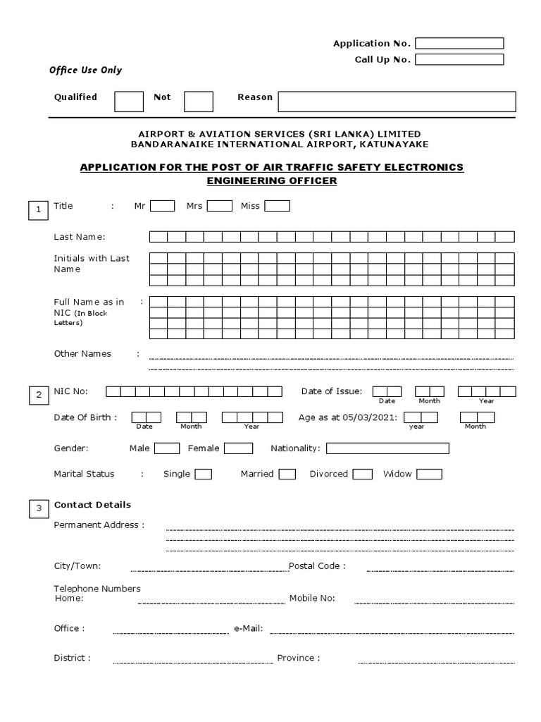 Specimen Application ATS Elec Eng Officer | PDF | Diploma | Academic Degree