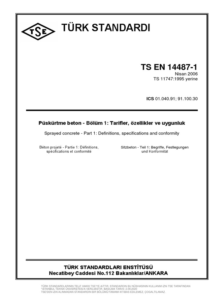 TS en 14487 1 | PDF
