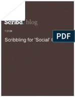 Scribbling For 'Social' Change, Scribd Blog, 7.27.09