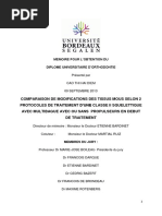 Memoire Pour l Obtention Du Diplome Universitaire d Orthodontie. Présenté Par Cao Thi Hai Diem 09 Septembre 2013