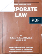 1st Chapter of Coperate Law