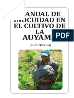 Guía para el cultivo y procesamiento inocuo de la auyama