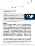 Psychiatry, Psychology and Homosexual Prisoners in New Zealand, 1910 - 1960