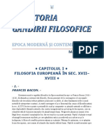 Diverse - Din istoria gândirii filozofice - V2 Epoca modernă şi contemporană 0.6 06 °{Filozofie}