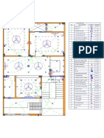 Electrical layout plan for residential apartment