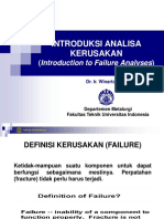 Introduksi Analisa Kerusakan: (Introduction To Failure Analyses)