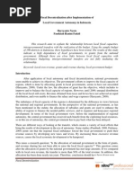 Download Fiscal Decentralization after Implementation of Regional Autonomy in Indonesia by Harryanto Endhy SN49678892 doc pdf