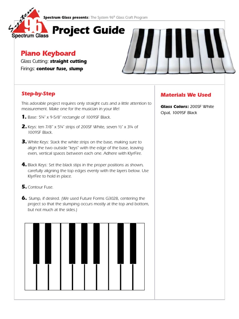 Project Guide: Piano Keyboard | PDF | Home & Garden