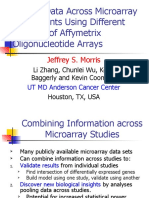 Pooling Data Across Micorarray