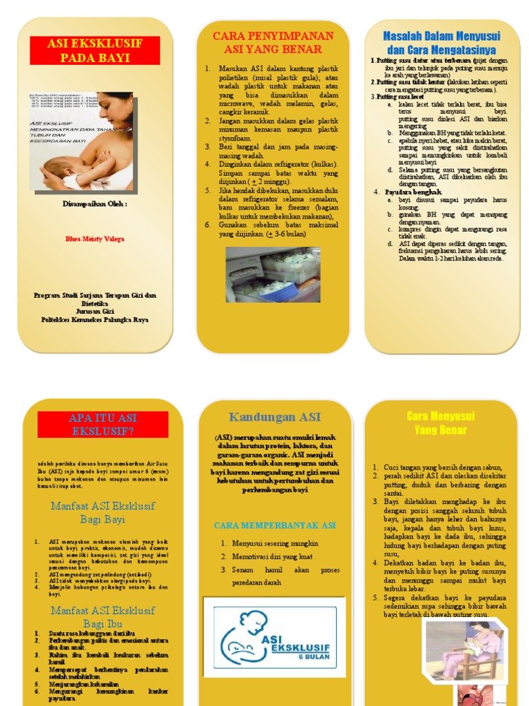 Asi Eksklusif Pada Bayi: Cara Penyimpanan Asi Yang Benar | PDF