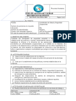 RH-ESL-M001 Coordinador de Salud y Seguridad Ocupacional