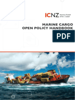 Icnz Marine Cargo Open Policy Handbook 051115