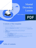 Mental Disorders Lesson