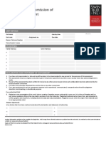 Cover Sheet For Submission of Work For Assessment: Unit Details