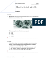 The Cell As The Basic Unit of Life: Multiple-Choice Questions