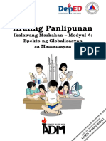 AP 10 - Q2 - Module 4 - Epekto NG Globalisasyon Sa Mamamayan - v5