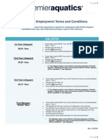 Work & Travel Employment Terms and Conditions: Job Offer