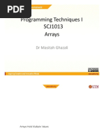 Programming Techniques I SCJ1013: DR Masitah Ghazali