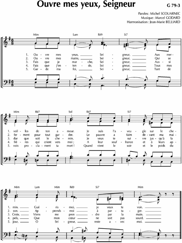 Ouvre Mes Yeux Seigneur G 79 3 PDF