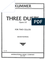Kummer 3 Cello Duos Op22