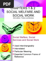 Chapters 1 & 2 Social Welfare and Social Work: (Third Edition) Thelma Lee-Mendoza