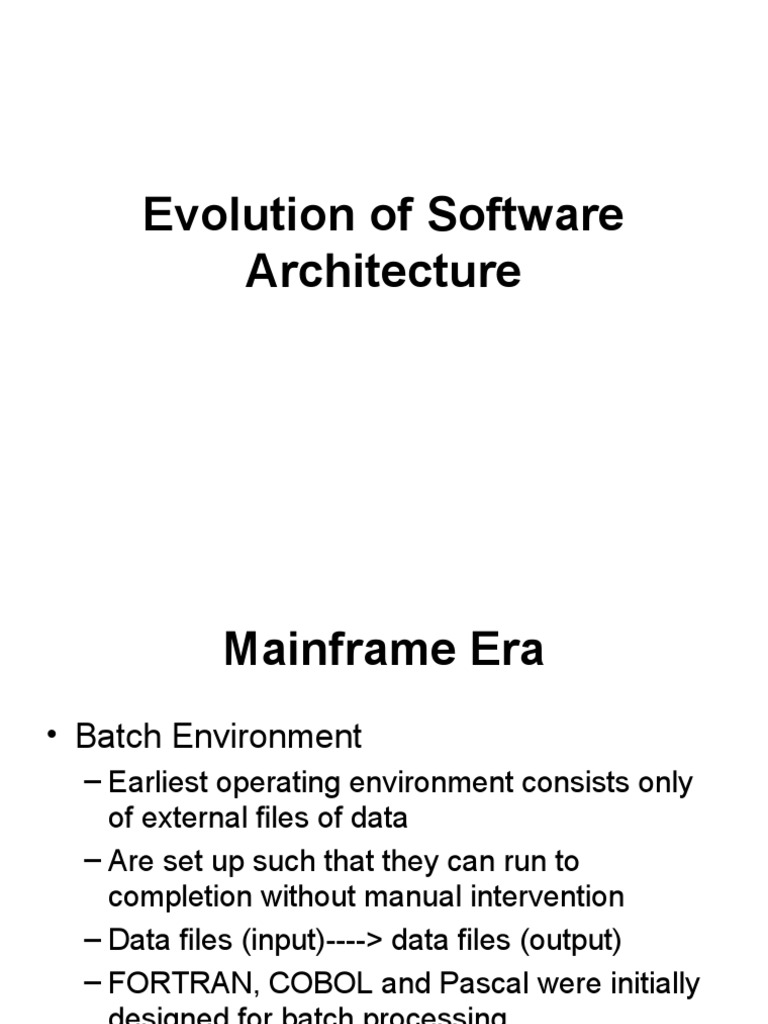 Evolution of Software PDF Personal Computers Databases