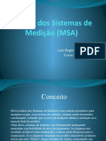 Análise Dos Sistemas de Medição (MSA)