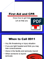 First Aid and CPR: Know How To Get Help Let Us Help You