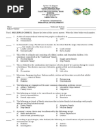 Personal Development Grade 12 - Weekly Assessment 2