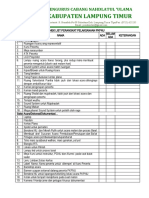 Chek List Perangkat Pelaksanaan Pkpnu