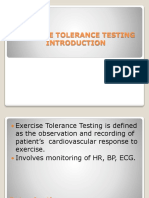 Exercise Tolerance Testing