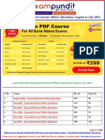 Last Six Months Expected Questions From Current Affairs PDF