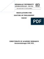 PH-D Regulations 2020 - 21