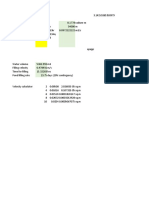 Hydrotest calc for 14 in, 54 km pipeline