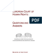 ECHR Questions and Answers