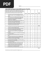DSM 5 ADHD Symptom Checklist | PDF | Attention Deficit Hyperactivity ...
