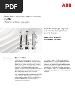 km26　② Magnetic | Level Gauge | Interface Level Detection