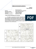 INFORME DE ESTUDIO METALOGRAFICO