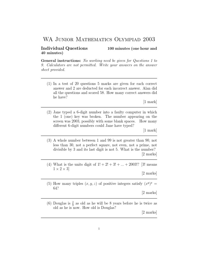 Soal Olimpiade SMP | PDF | Area | Triangle