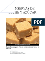 Conservas de Leche y Azúcar