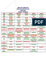 Horario Final de Evaluación 2020